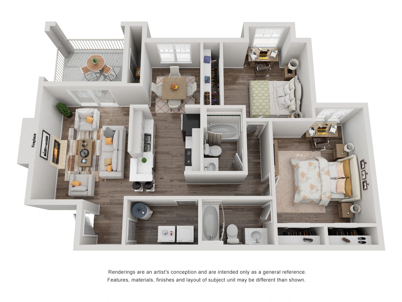 Floor plan layout diagram for The Bradford